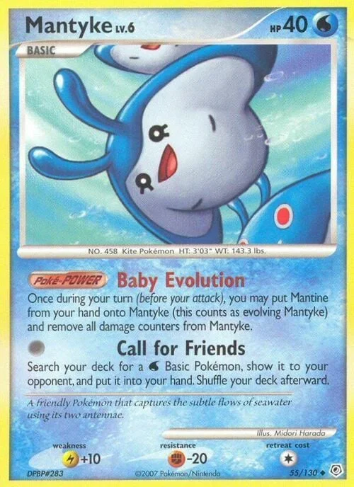 Mantyke Lv.6 — Diamond & Pearl