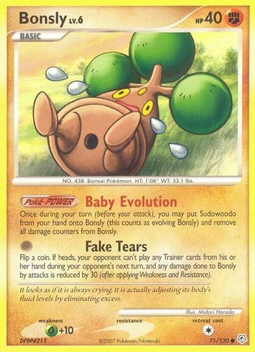 Bonsly Lv.6 — Diamond & Pearl