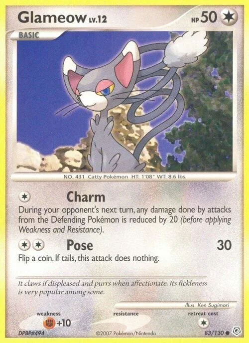 Glameow Lv.12 — Diamond & Pearl