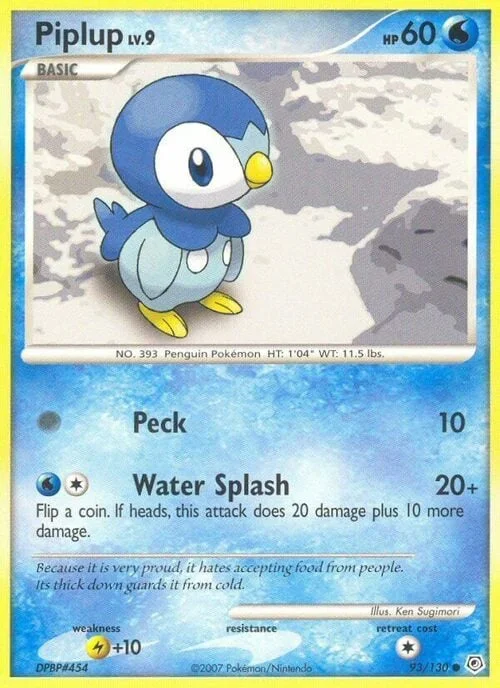 Piplup Lv.9 — Diamond & Pearl