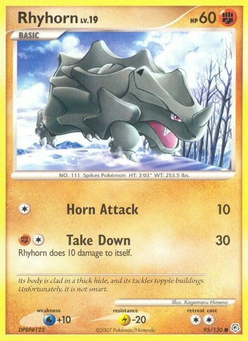 Rhyhorn Lv.19 — Diamond & Pearl