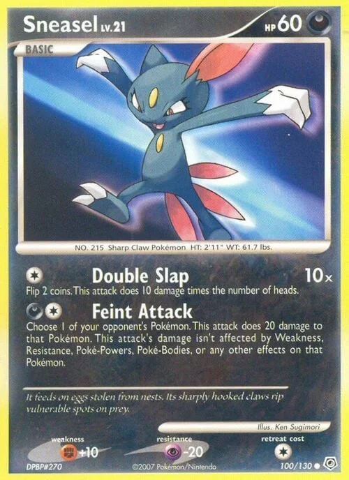 Sneasel Lv.21 — Diamond & Pearl