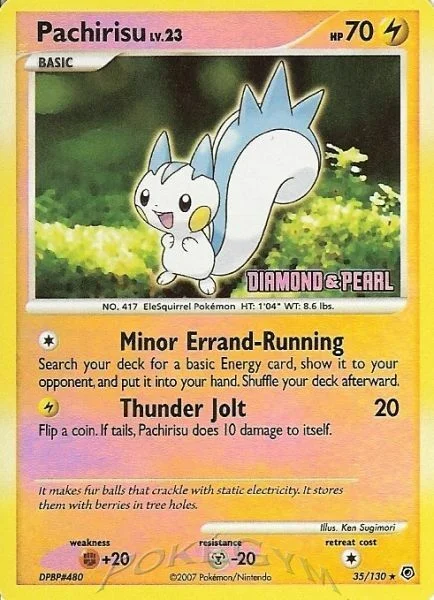 Pachirisu Lv.23 — Burger King DP Promos 2008