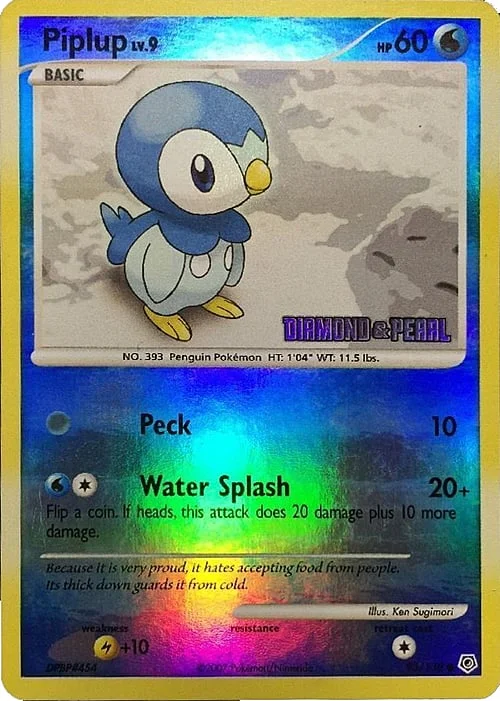 Piplup Lv.9 — Burger King DP Promos 2008