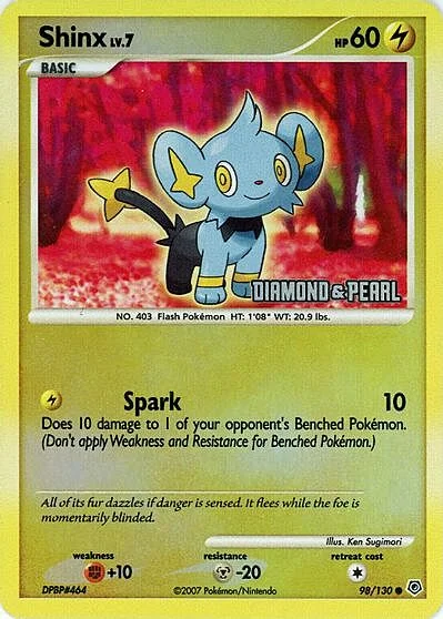 Shinx Lv.7 — Burger King DP Promos 2008