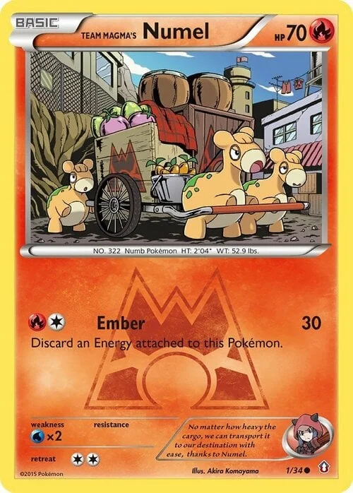 Team Magma's Numel — Double Crisis