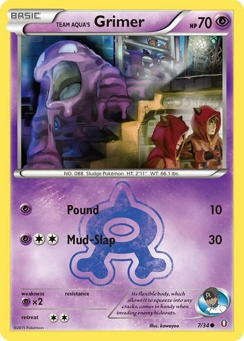 Team Aqua's Grimer — Double Crisis