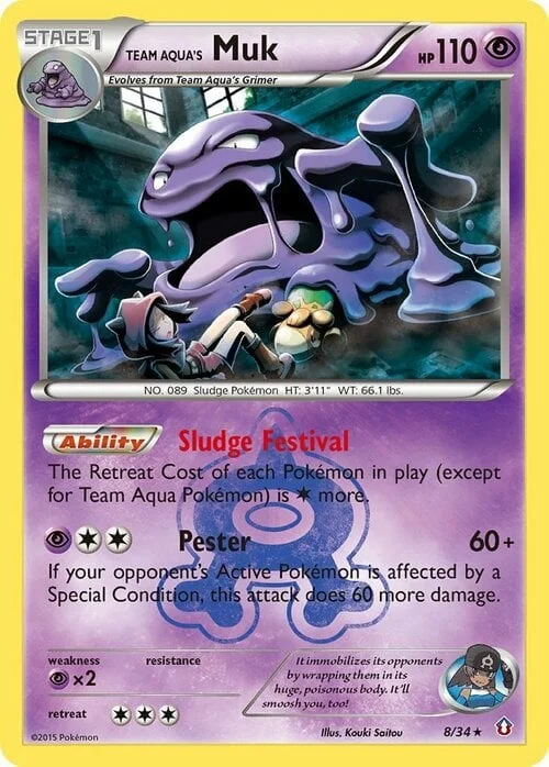 Team Aqua's Muk — Double Crisis