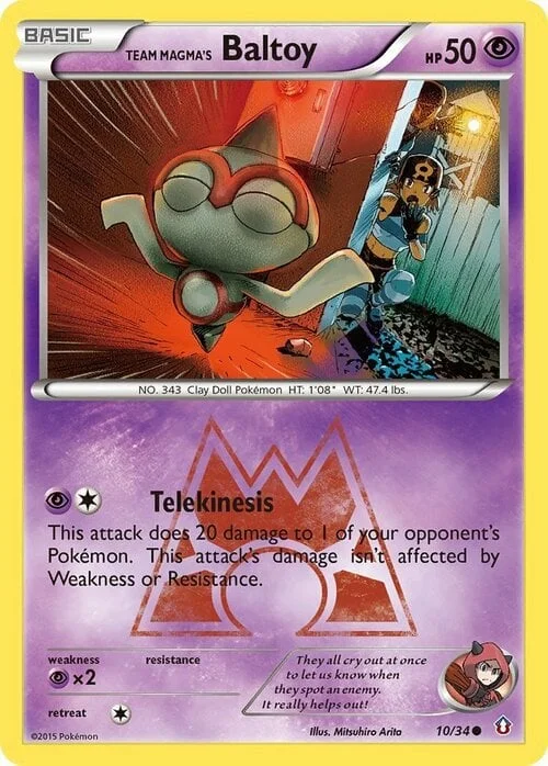 Team Magma's Baltoy — Double Crisis
