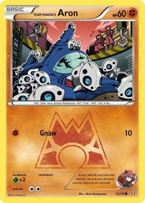 Team Magma's Aron — Double Crisis