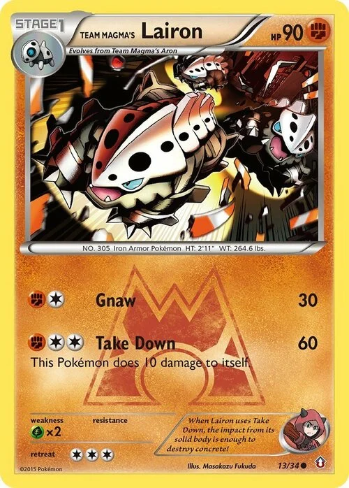 Team Magma's Lairon — Double Crisis