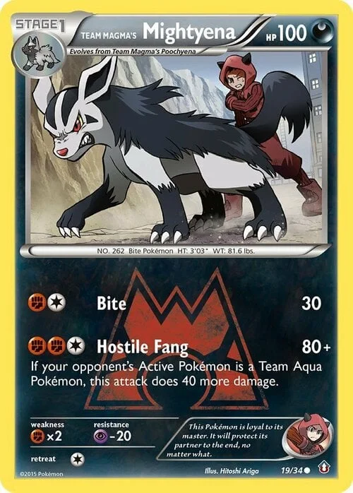 Team Magma's Mightyena — Double Crisis