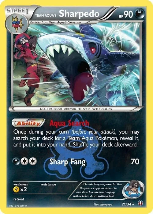 Team Aqua's Sharpedo — Double Crisis