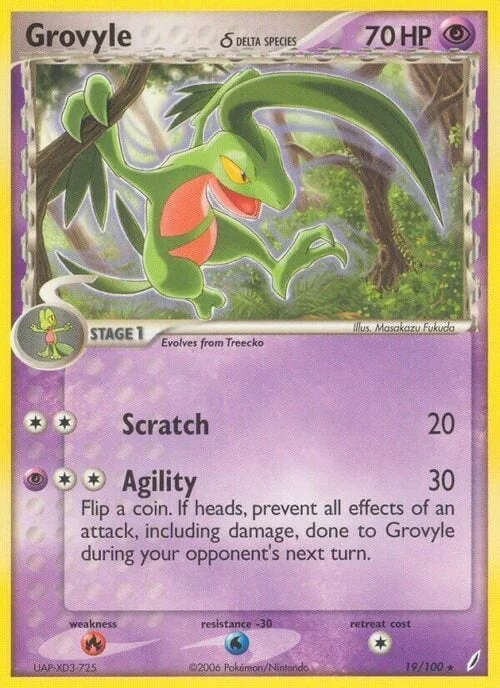Grovyle δ Delta Species — EX Crystal Guardians