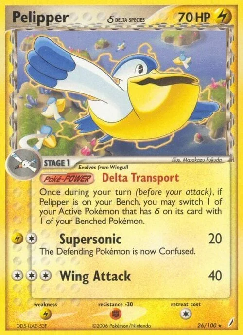 Pelipper δ Delta Species — EX Crystal Guardians