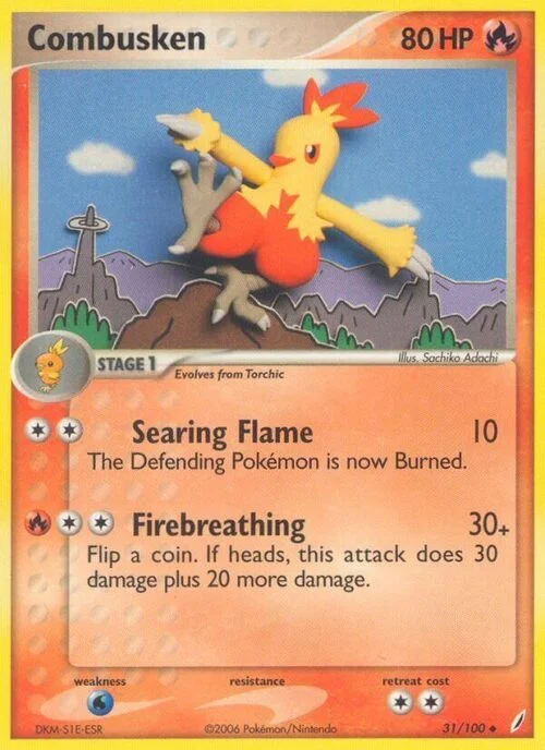 Combusken — EX Crystal Guardians