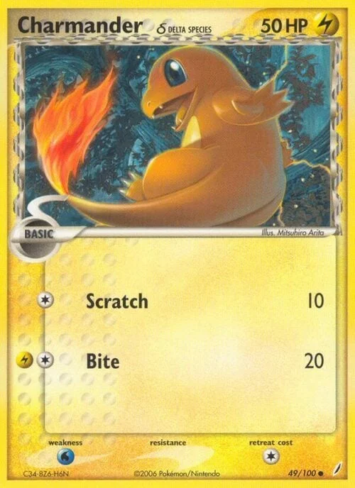 Charmander δ Delta Species — EX Crystal Guardians