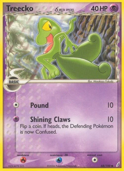 Treecko δ Delta Species — EX Crystal Guardians