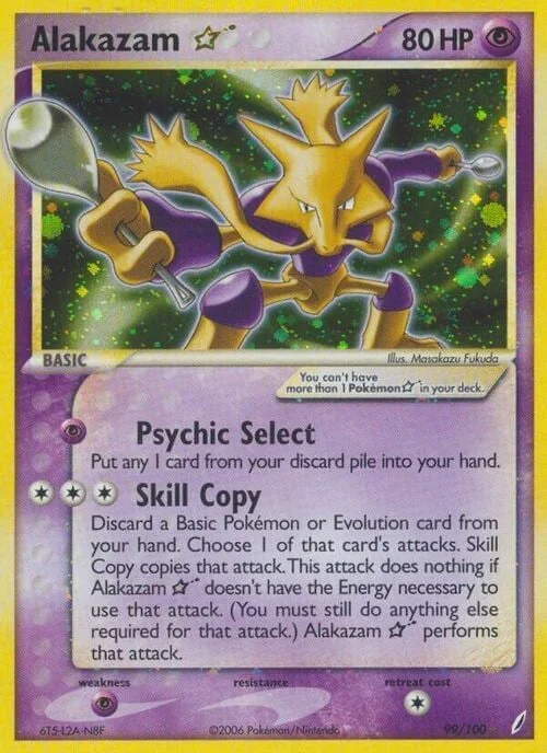 Alakazam ☆ Gold Star — EX Crystal Guardians
