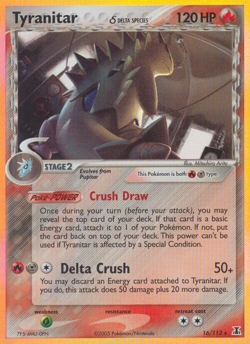 Tyranitar δ Delta Species — EX Delta Species