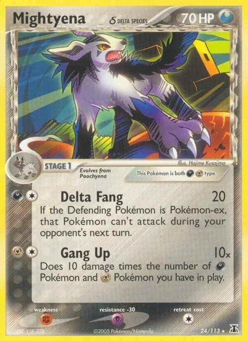 Mightyena δ Delta Species — EX Delta Species