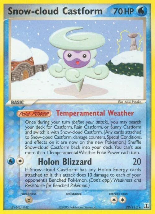 Snow-cloud Castform — EX Delta Species
