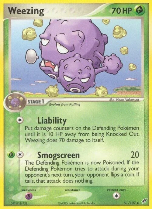 Weezing — EX Deoxys