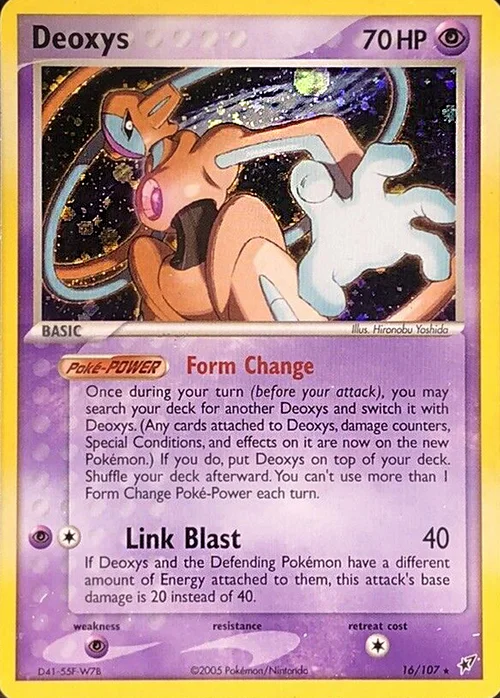 Deoxys — Theme Deck & Blisters Exclusives
