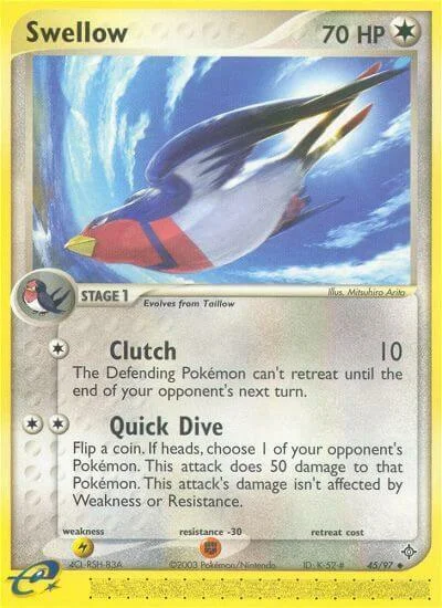 Swellow — EX Dragon