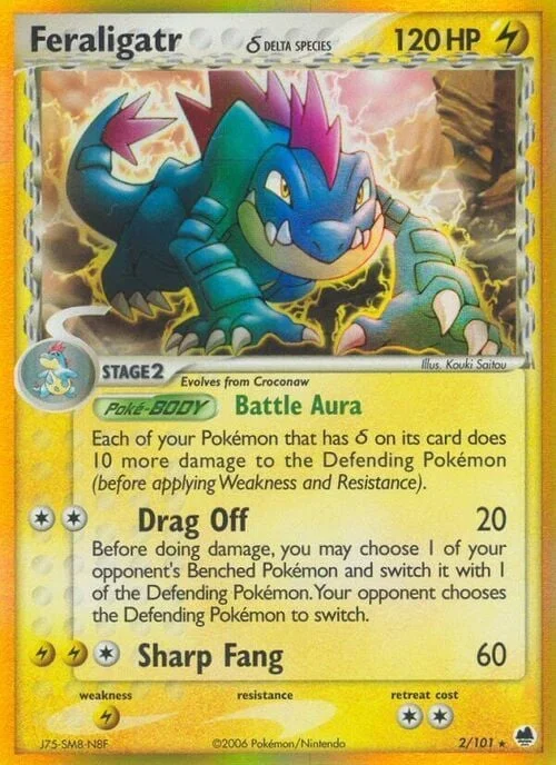 Feraligatr δ Delta Species — EX Dragon Frontiers