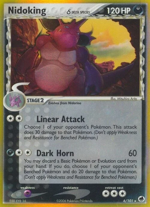 Nidoking δ Delta Species — EX Dragon Frontiers
