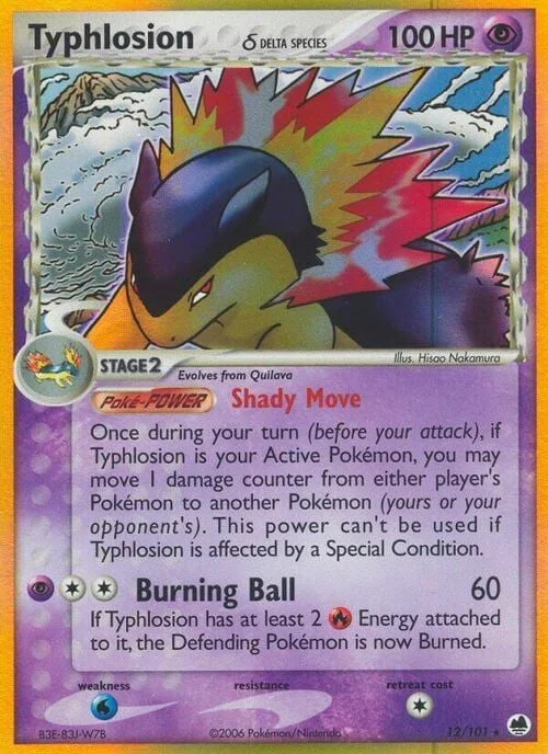 Typhlosion δ Delta Species — EX Dragon Frontiers