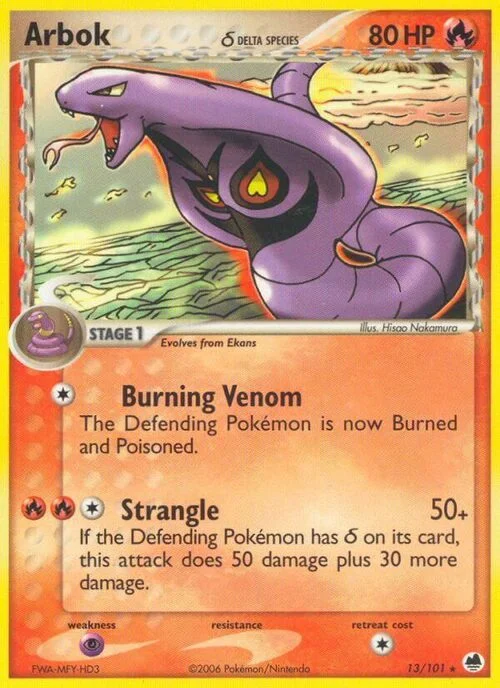 Arbok δ Delta Species — EX Dragon Frontiers