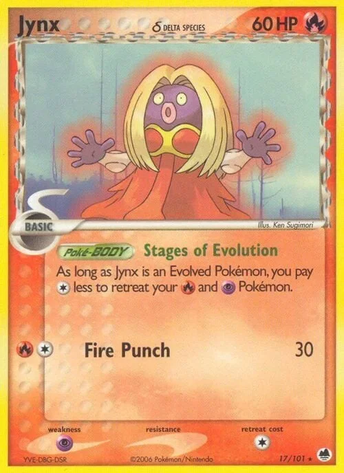 Jynx δ Delta Species — EX Dragon Frontiers