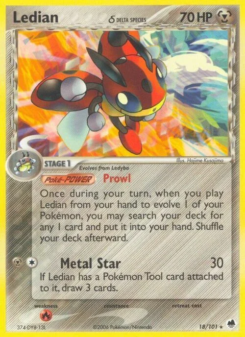 Ledian δ Delta Species — EX Dragon Frontiers