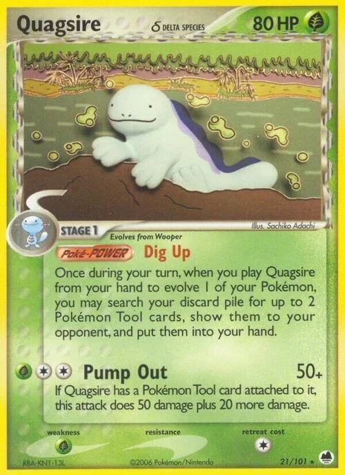 Quagsire δ Delta Species — EX Dragon Frontiers