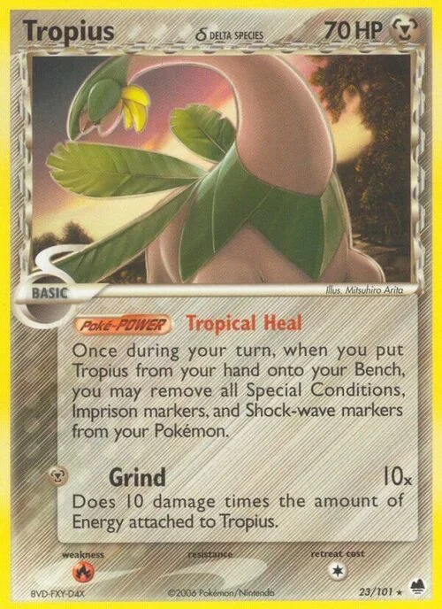 Tropius δ Delta Species — EX Dragon Frontiers