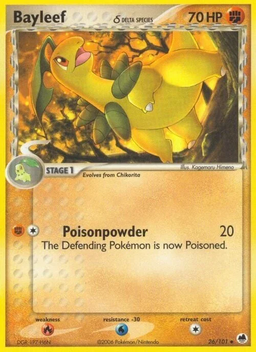 Bayleef δ Delta Species — EX Dragon Frontiers