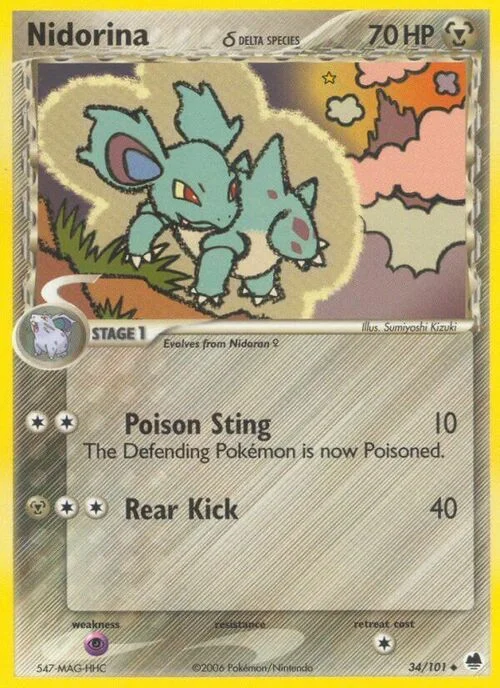 Nidorina δ Delta Species — EX Dragon Frontiers