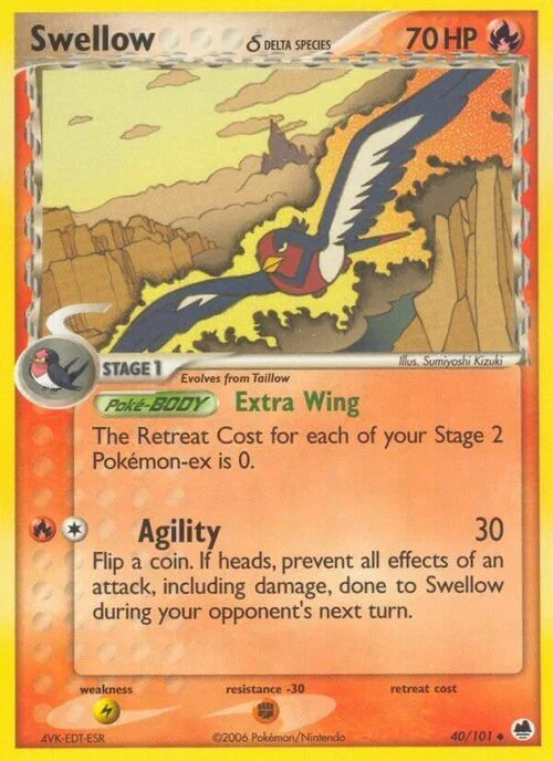 Swellow δ Delta Species — EX Dragon Frontiers
