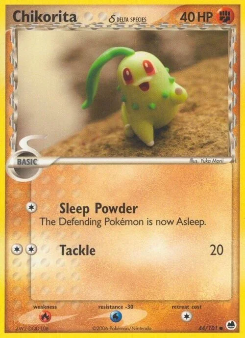 Chikorita δ Delta Species — EX Dragon Frontiers