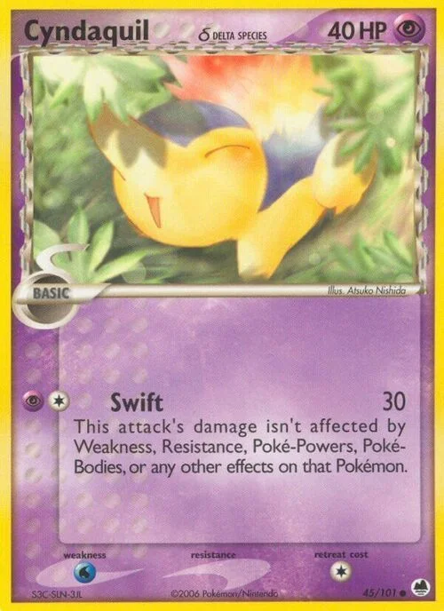Cyndaquil δ Delta Species — EX Dragon Frontiers