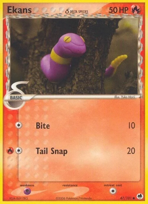 Ekans δ Delta Species — EX Dragon Frontiers