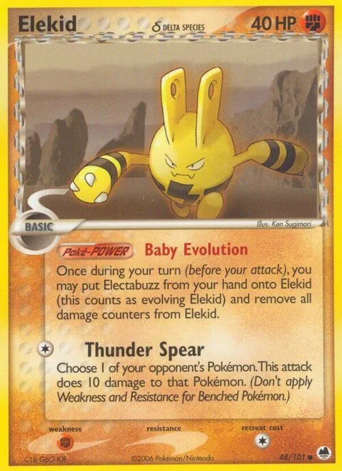 Elekid δ Delta Species — EX Dragon Frontiers