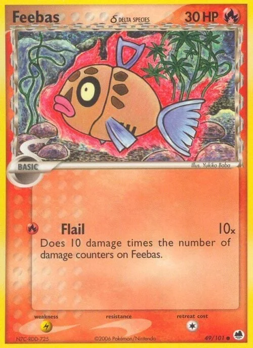 Feebas δ Delta Species — EX Dragon Frontiers