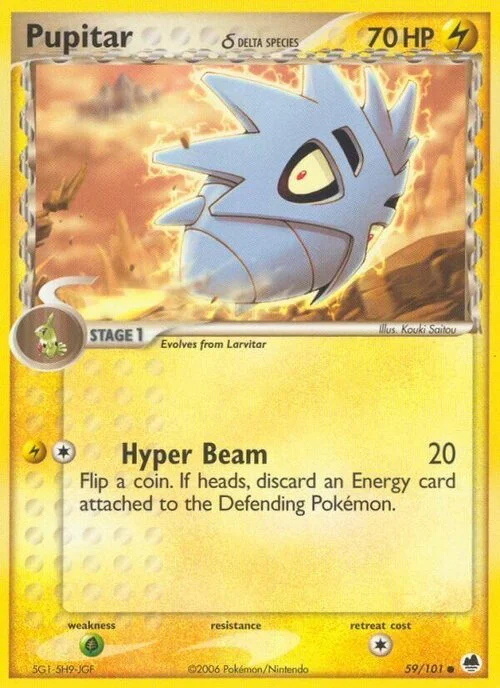Pupitar δ Delta Species — EX Dragon Frontiers