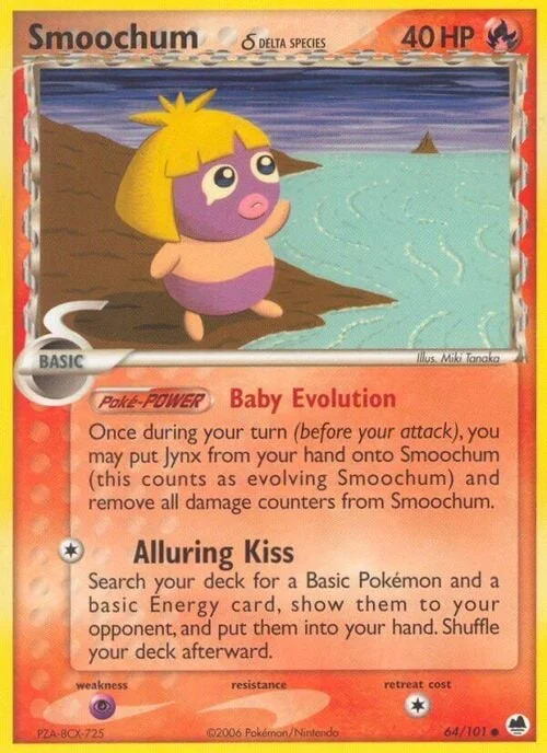 Smoochum δ Delta Species — EX Dragon Frontiers