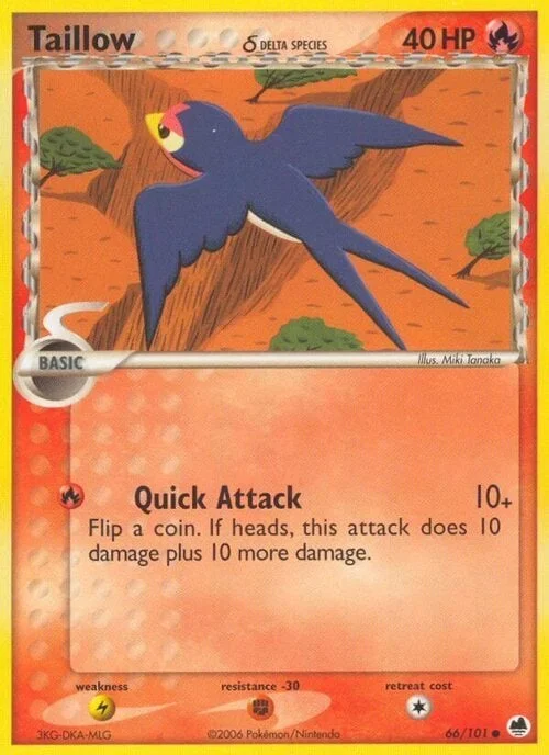 Taillow δ Delta Species — EX Dragon Frontiers