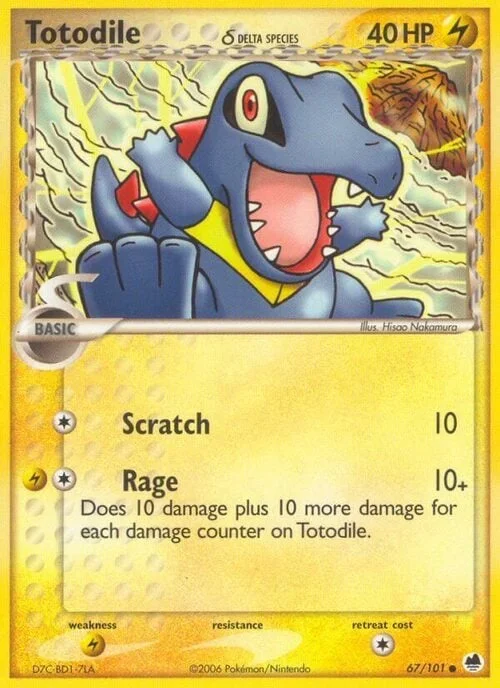 Totodile δ Delta Species — EX Dragon Frontiers