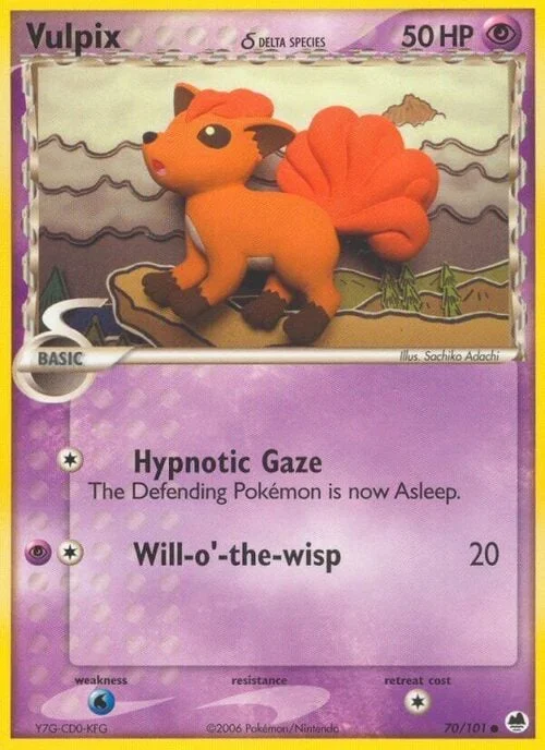 Vulpix δ Delta Species — EX Dragon Frontiers